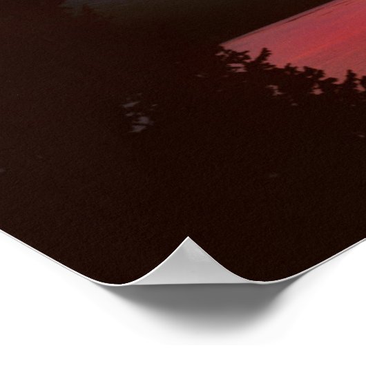 USA, Montana, Glacier National Park. Horizontal Poster (Ecke)