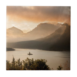 USA, Montana, Glacier National Park.Sonnenschein Fliese