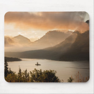 USA, Montana, Glacier National Park.Sonnenschein Mousepad