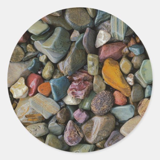 USA, Montana, Glacier National Park, Stones Runder Aufkleber (Vorderseite)