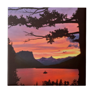 USA, Montana, Glacier-Nationalpark. Landschaft Fliese