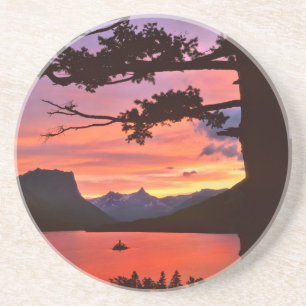 USA, Montana, Glacier-Nationalpark. Landschaft Sandstein Untersetzer