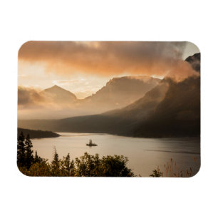 USA, Montana, Glacier-Nationalpark. Sonnenaufgang Magnet