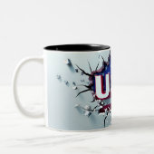USA Mug, 4th of July Mug, Independence Day Zweifarbige Tasse (Links)