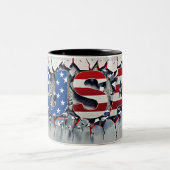 USA Mug, 4th of July Mug, Independence Day Zweifarbige Tasse (Mittel)