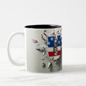 USA Mug, 4th of July Mug, Independence Day Zweifarbige Tasse (Links)