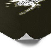 usa Musiknotens Map Poster (Ecke)