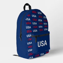 USA-Muster Rot Weiß und Blau Patriotisch Bedruckter Rucksack