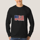 USA Name Basic Long Sleev T-Shirt (Vorderseite)