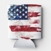 USA Name Custom Flag Colors Wiedersehen Dosenkühler (Rückseite)