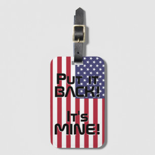 USA National Flag Funny Patriotic Gepäckanhänger