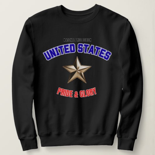 USA National Pride Edition Damen-Sweatshirt Sweatshirt (Design vorne)