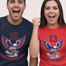 USA National Team Soccer Eagle Patriotic Graphic