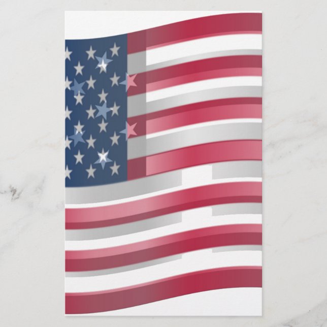 USA - Nationalfarben der Flaggen (Vorderseite)