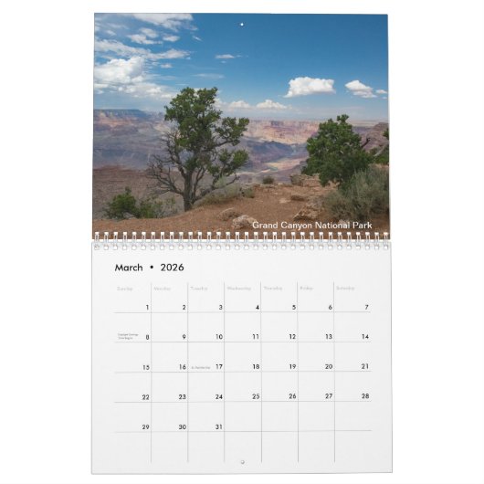 USA Nationalparks 2021 Kalender (Mär 2026)
