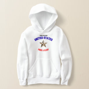 USA Nationalstolz Edition Mädchen Hoodie