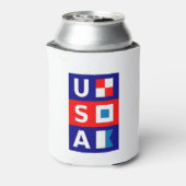 USA Nautic Red White Blue Maritime Sailing Flags Dosenkühler (Kanne Rückseite)
