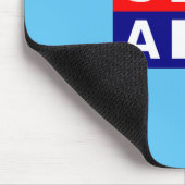 USA Nautic Red White Blue Maritime Sailing Flags Mousepad (Ecke)