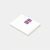 USA Nautic Red White Blue Maritime Sailing Flags Post-it Klebezettel (angewinkelt)
