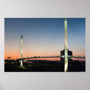 USA, Nebraska, Omaha, Bob Kerrey Fußgänger Poster