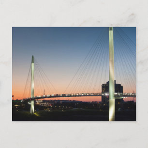 USA, Nebraska, Omaha, Bob Kerrey Fußgängerbrücke Postkarte
