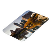 USA, Nebraska, Omaha, Gene Leahy Mall, Skyline Magnet (Linke Seite)