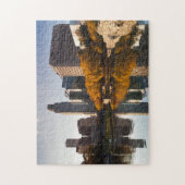 USA, Nebraska, Omaha, Gene Leahy Mall, Skyline Puzzle (Vertikal)