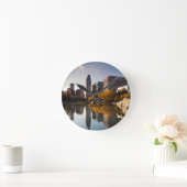 USA, Nebraska, Omaha, Gene Leahy Mall, Skyline Runde Wanduhr (Zuhause)