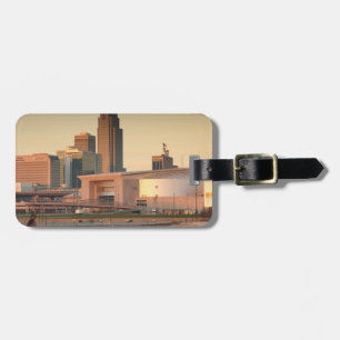 USA, Nebraska, Omaha, Skyline Gepäckanhänger