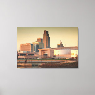 USA, Nebraska, Omaha, Skyline Leinwanddruck