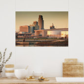 USA, Nebraska, Omaha, Skyline Poster (Küche)