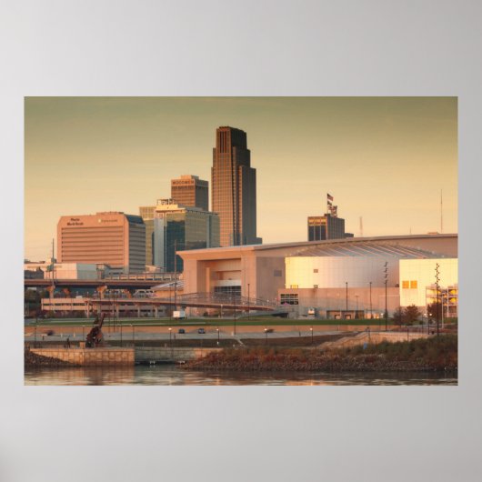 USA, Nebraska, Omaha, Skyline Poster (Vorne)