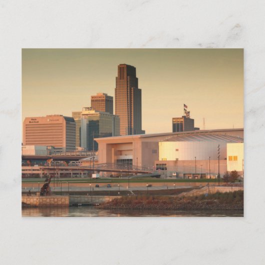 USA, Nebraska, Omaha, Skyline Postkarte (Vorderseite)