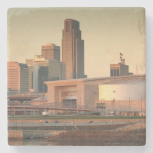 USA, Nebraska, Omaha, Skyline Steinuntersetzer