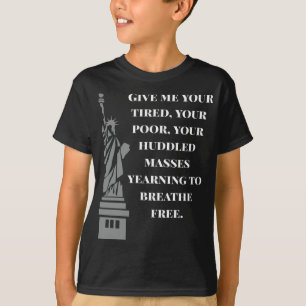 Usa Neuer Koloß Statue Der Freiheit Antirassismus T-Shirt