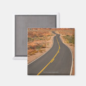 USA, Nevada, Feuertal, Wüstenstraße Magnet (Vorderseite/Rückseite)