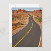 USA, Nevada, Feuertal, Wüstenstraße Postkarte (Vorne/Hinten)