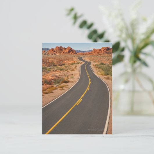 USA, Nevada, Feuertal, Wüstenstraße Postkarte (Stehend Vorderseite)