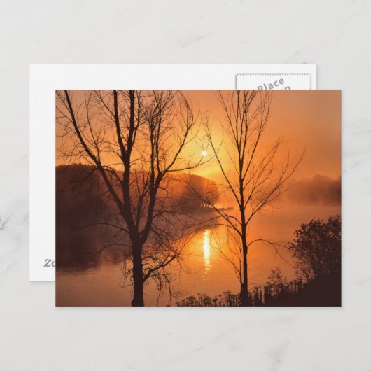 USA, New England, Maine. Herbstsonne Postkarte (Vorne/Hinten)