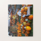 USA, New England, Maine, Wells. Herbstanzeige Puzzle (Vertikal)