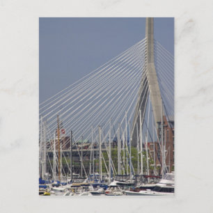 USA, New England, Massachusetts, Boston, Boote Postkarte