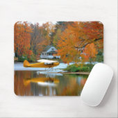 USA, New England, New Hampshire. Float-Flugzeug Mousepad (Mit Mouse)
