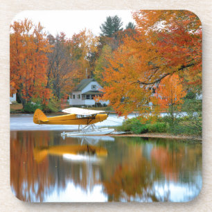 USA, New England, New Hampshire. Wasserflugzeug Getränkeuntersetzer