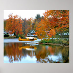 USA, New England, New Hampshire. Wasserflugzeug Poster