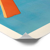 USA New Hampshire Vintage Ski Poster - Framed (Ecke)