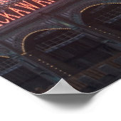 USA, New Jersey, Hoboken, alter Bahnhof Poster (Ecke)