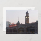 USA, New Jersey, Hoboken, alter Bahnhof Postkarte (Vorne/Hinten)