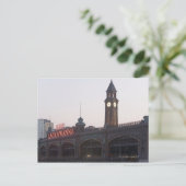USA, New Jersey, Hoboken, alter Bahnhof Postkarte (Stehend Vorderseite)