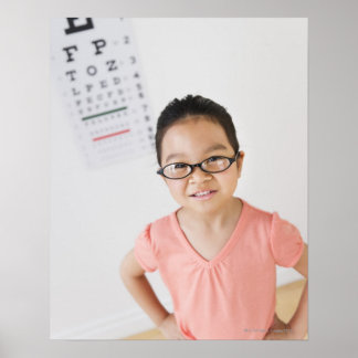 USA, New Jersey, Jersey City, Girl (6-7) im Auge Poster