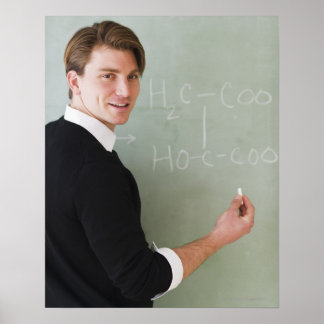 USA, New Jersey, Jersey City, junge Lehrerin Poster
